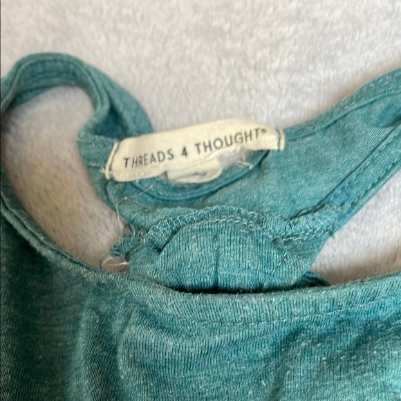 Threads 4 Thought Turquoise Tank Top - Picture 2 of 7